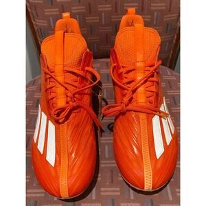 New Men’s Adidas Adizero Football Cleats Size 14 Orange White HR1603 NEW